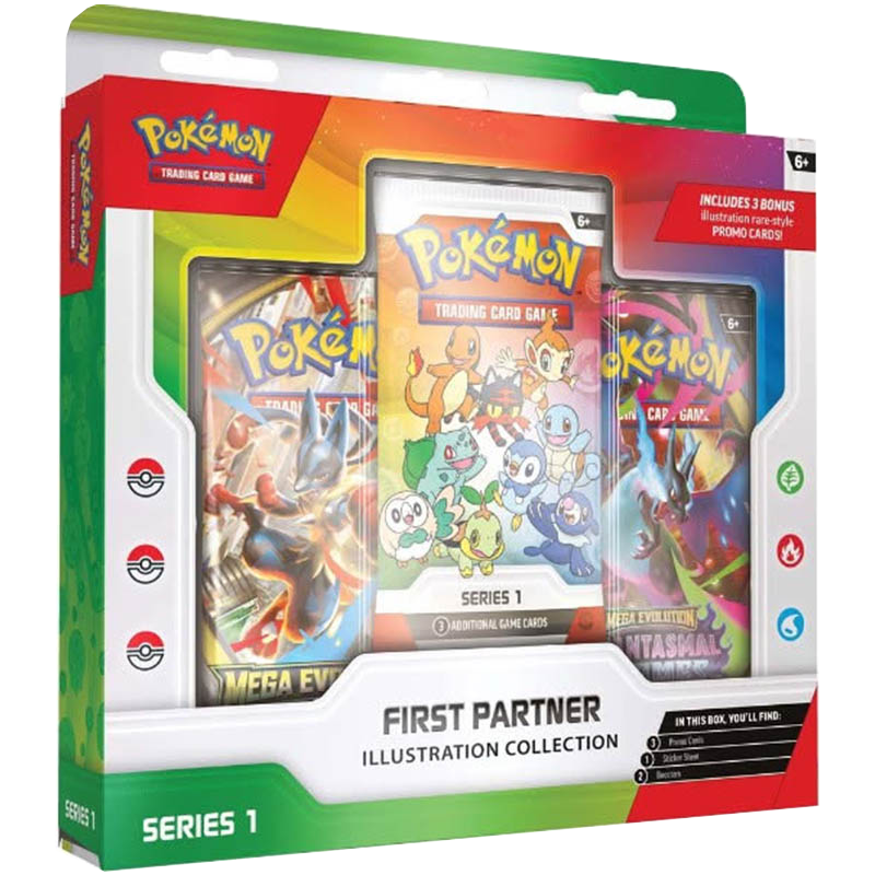 Pokemon First Partner Illustration Collection - Series 1