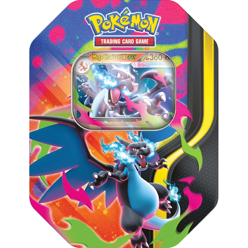 Pokemon Mega Charizard X EX Tin