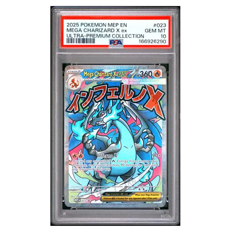 Mega Charizard X ex #023 – Black Star Promo – PSA 10