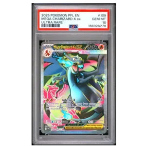Mega Charizard X ex #109 – Phantasmal Flames – PSA 10
