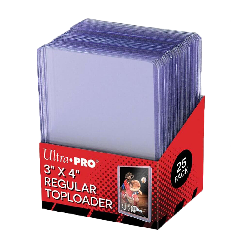 Ultra Pro 3" x 4" 35pt Clear Toploader 25-Pack